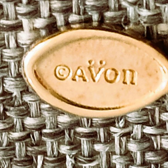 Avon 80's Gatsby Collection Necklace 16" Vintage White Scalloped Swirl Gold Tone - Picture 7 of 7